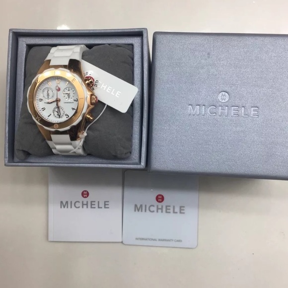 Michele Accessories - MICHELE ROSE GOLD TAHITIAN JELLY BEAN WATCH